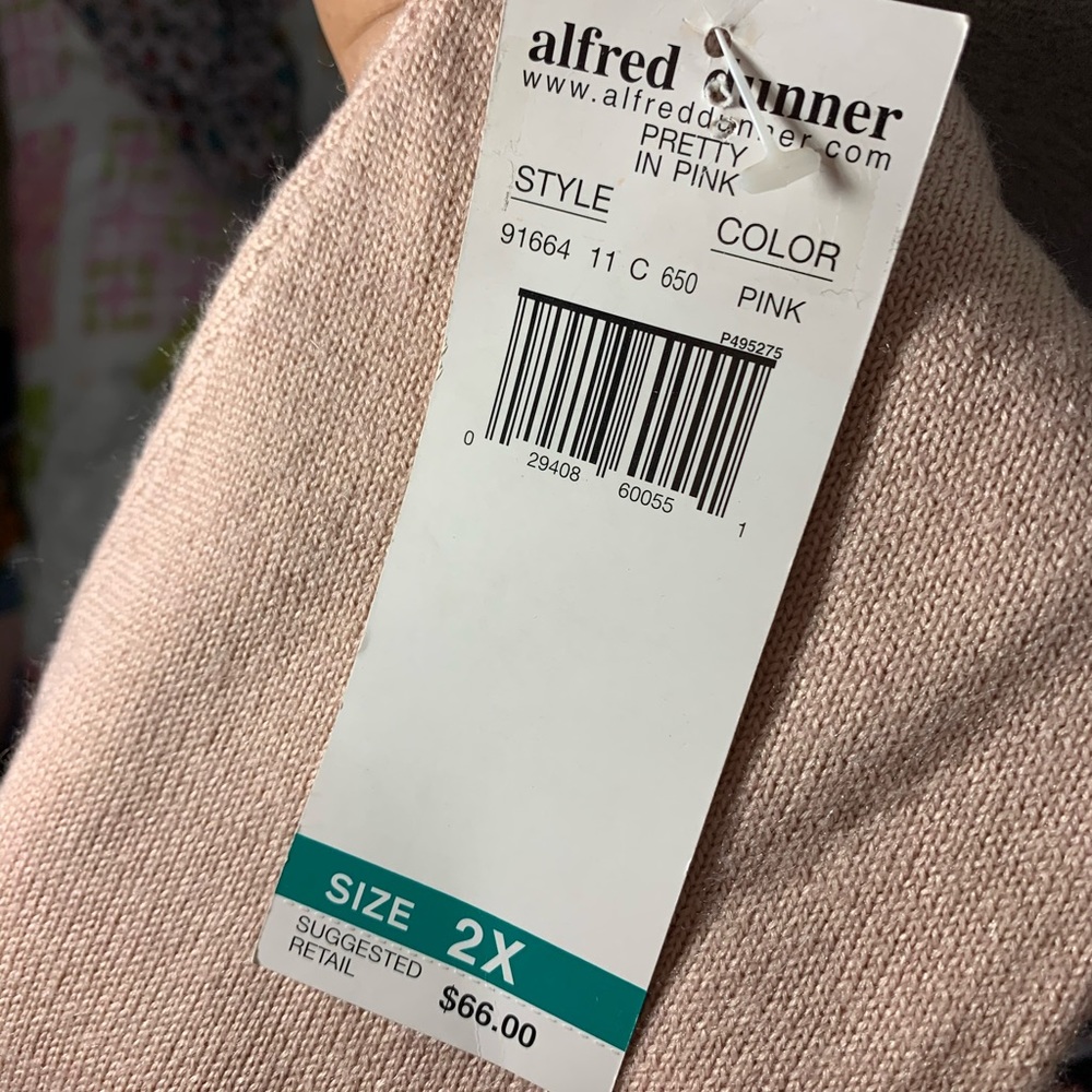 Alfred Dunner Pretty in Pink Sweater - Picture 8 of 8